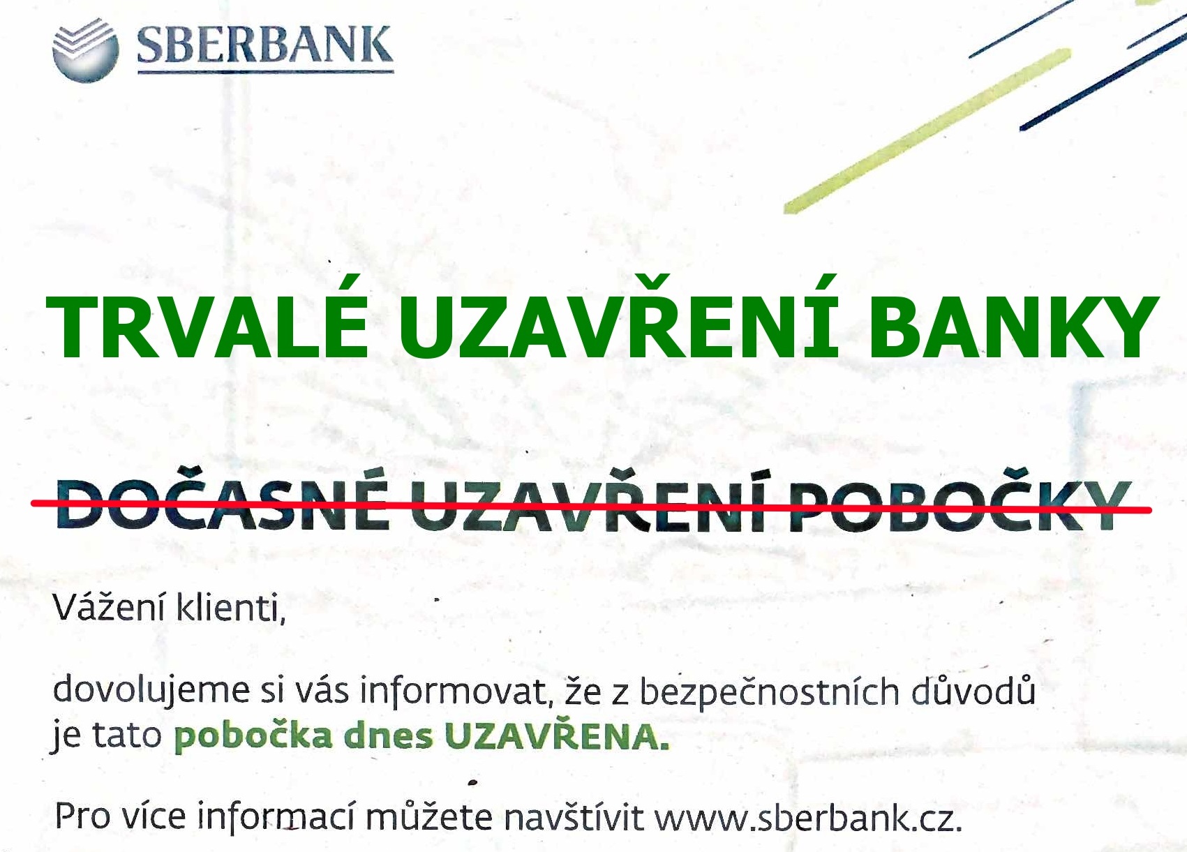Výplata klientů Sberbank CZ – kdy peníze získáme a jaké produkty od jiných bank si vybrat?