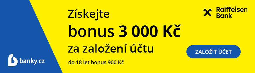 Běžný účet s bonusem 3 000 Kč