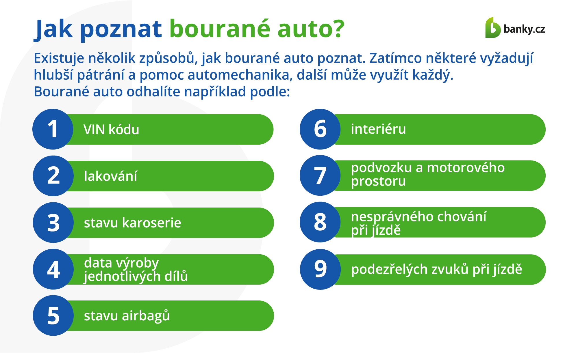 Jak poznat bourané auto?