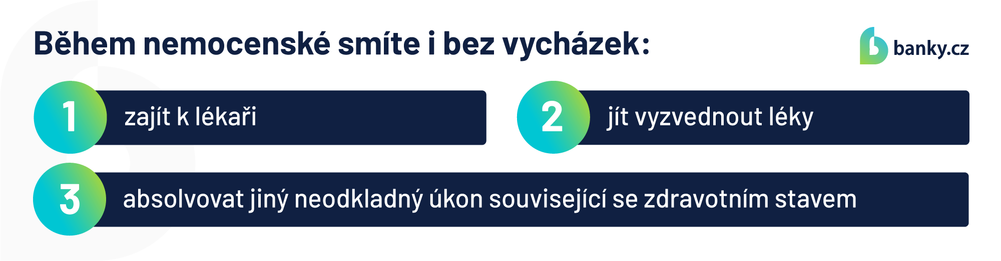 Co během nemocenské smíte Co během nemocenské smíte