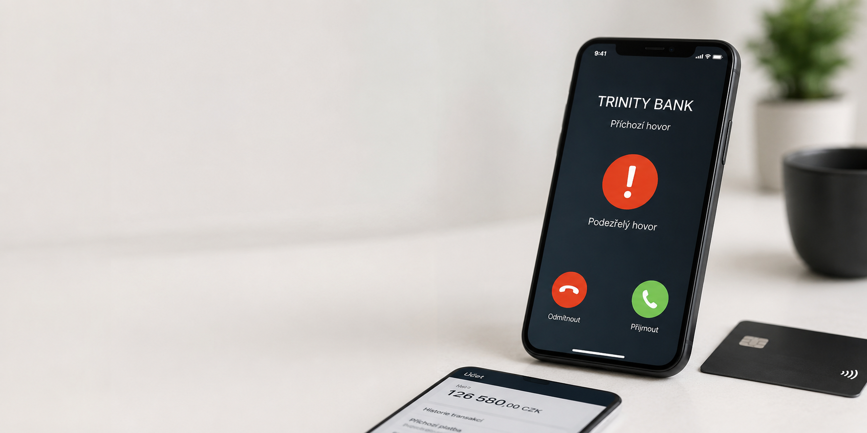 Pozor na podvodné telefonáty zneužívající jméno Trinity Bank Pozor na podvodné telefonáty zneužívající jméno Trinity Bank