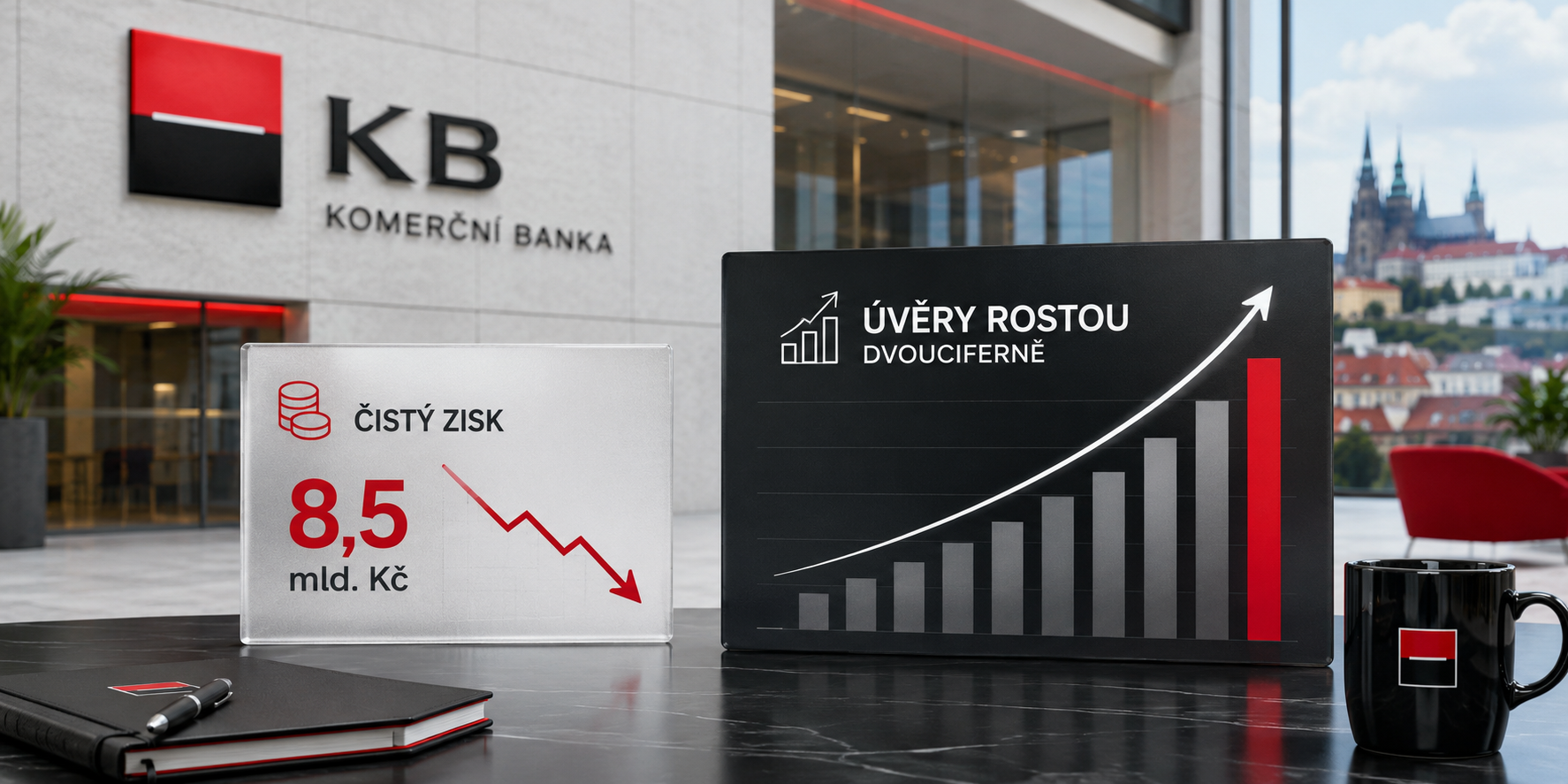 Komerční banka mezi tlakem na zisk a oživením půjček Komerční banka mezi tlakem na zisk a oživením půjček